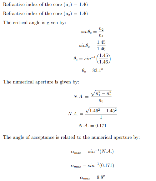 Problem on Numerical Aperture