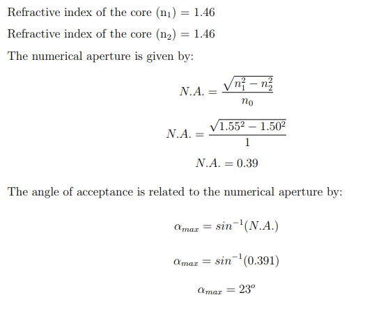 Problem on Numerical Aperture