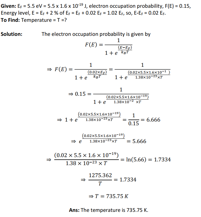 Problems on Fermi Function | IPLTS