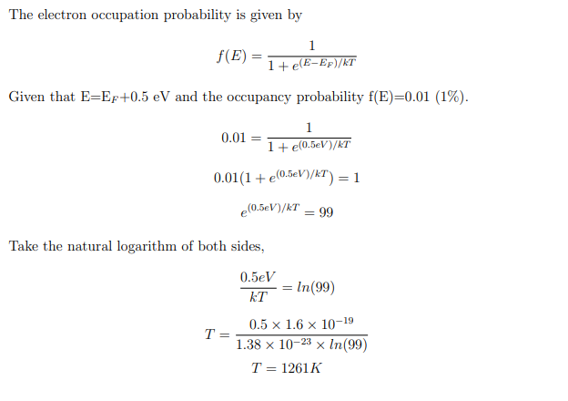 Problems on Fermi Function | IPLTS